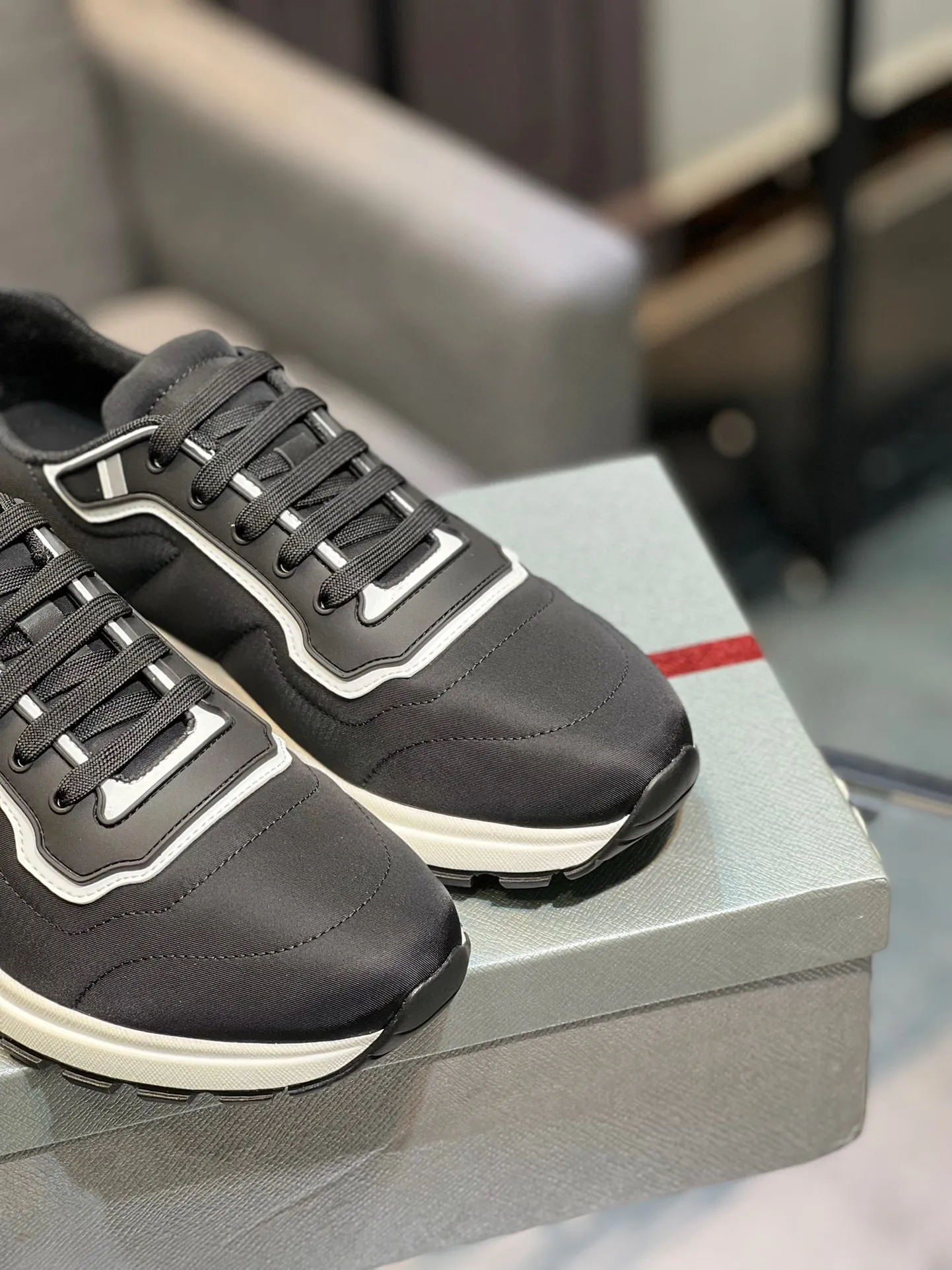 Men's shoes 💰540 PRADA "Prada" casual shoes Regular size: 38-44 (45 can be customized) Product material: Selected cowhide material, genuine leather lining, original outsole